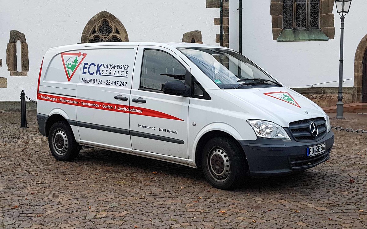 =MB Viano vom Hausmeisterservice ECK steht im September 2020 in H�nfeld