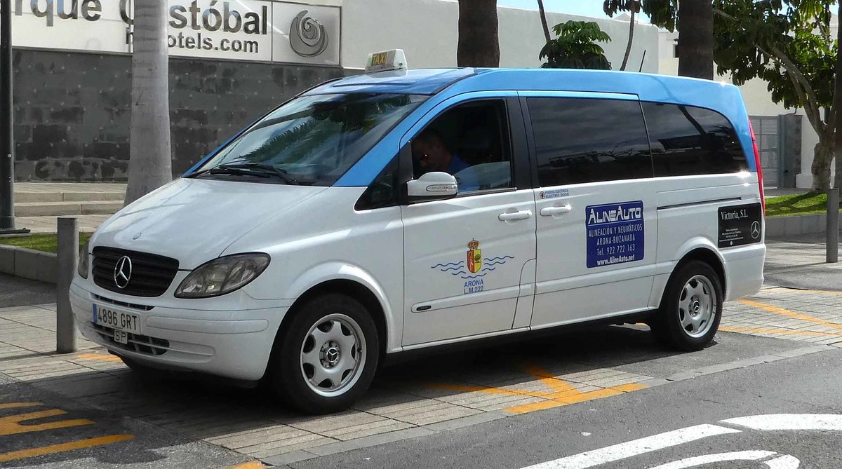 =MB Vito als Taxi unterwegs im Januar 2019 in Playa de las Americas