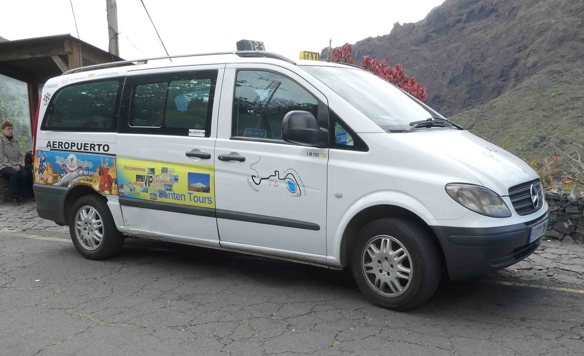 =MB Vito-Taxi steht in Masca/Teneriffa in 01-2019