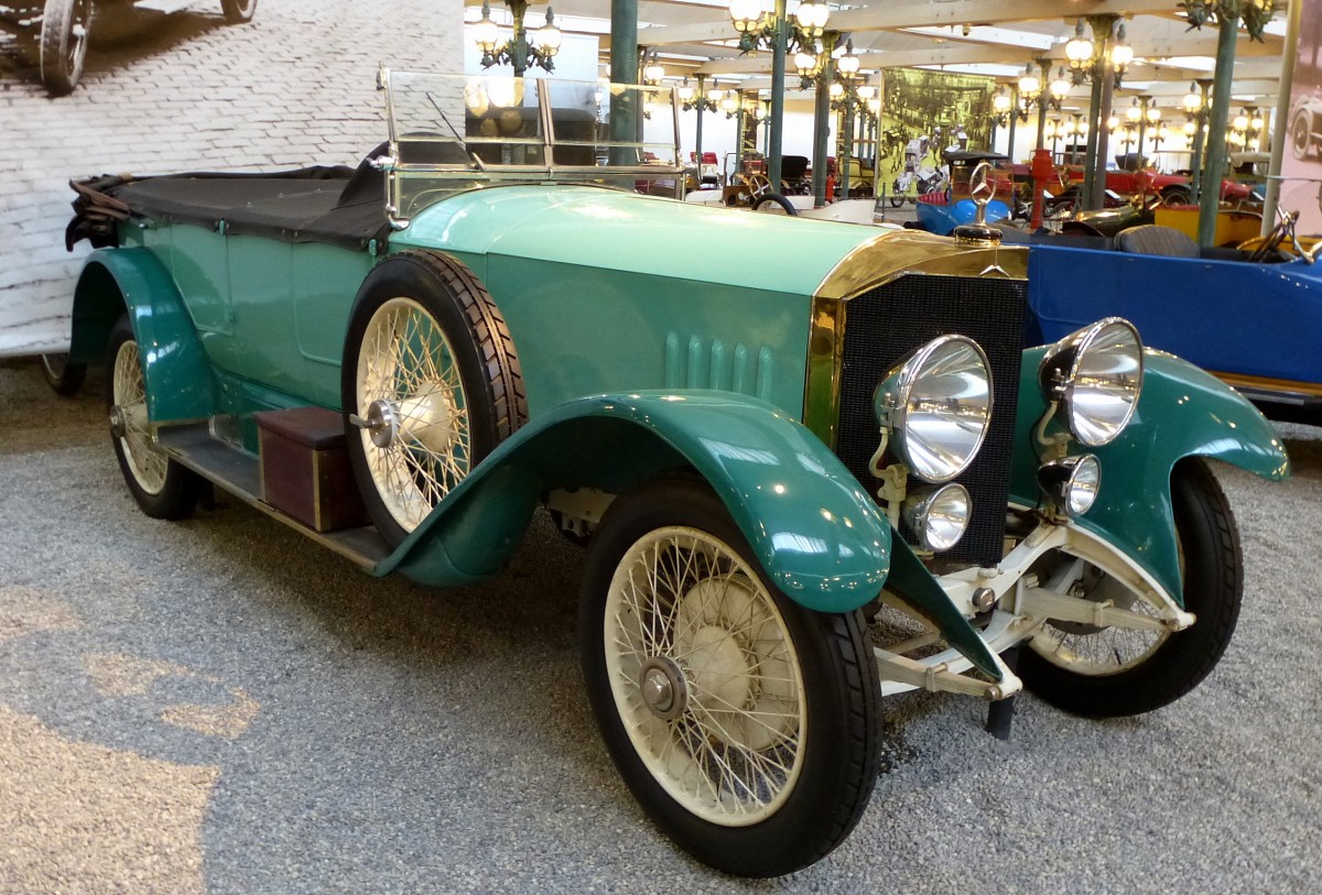 Mercedes 28/95, Baujahr 1924, 6-Zyl.Motor mit 7280ccm und 90PS, Vmax.120Km/h, Automobilmuseum Mülhausen, Nov.2013