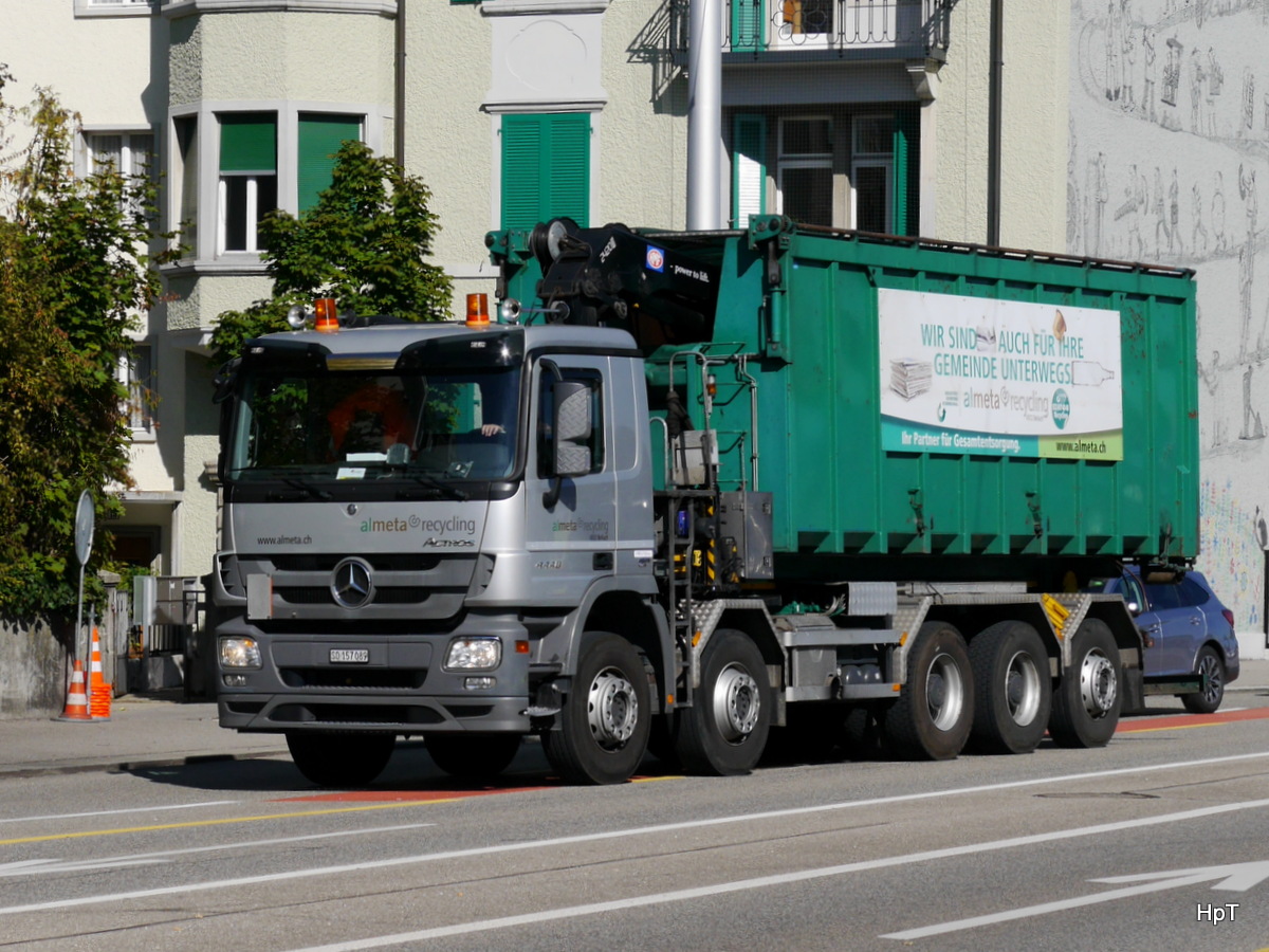 Mercedes Actros unterwegs in Solothurn am 21.09.2017
