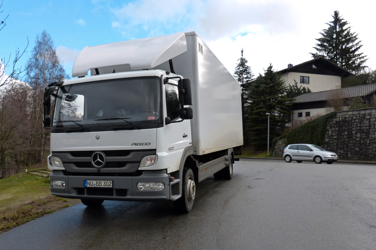 Mercedes Atego 1222 mit Kofferaufbau in Regen (Bayerischer Wald) 21.11.2015