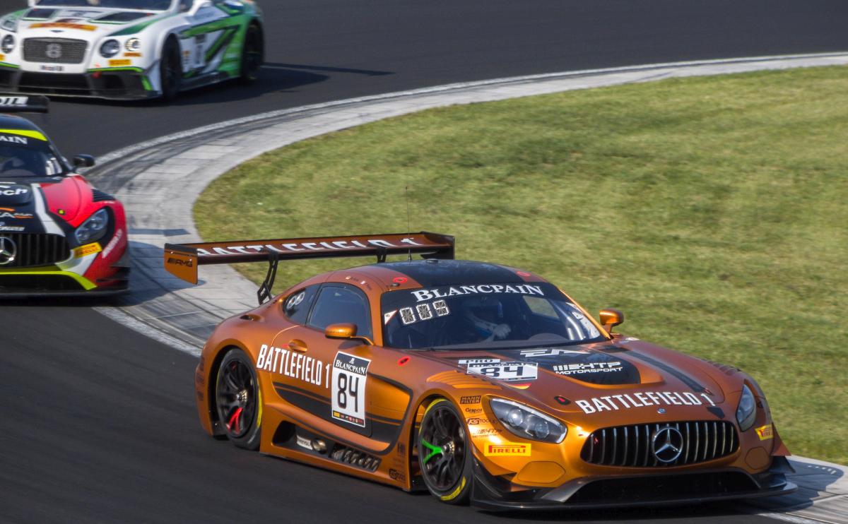 Mercedes-Benz AMG GT in der Blanckpain Cup, fotografiert am 26.08.2017.