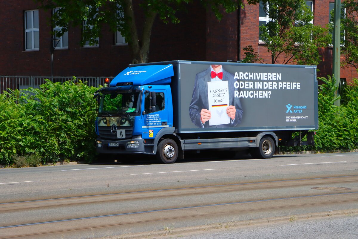 Mercedes Benz Atego 1224 am 16.07.26 in Ludwigshafen 