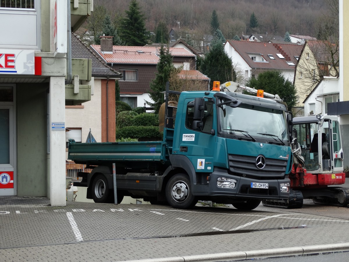 Mercedes Benz Atego am 02.01.15 in Neckargemünd 