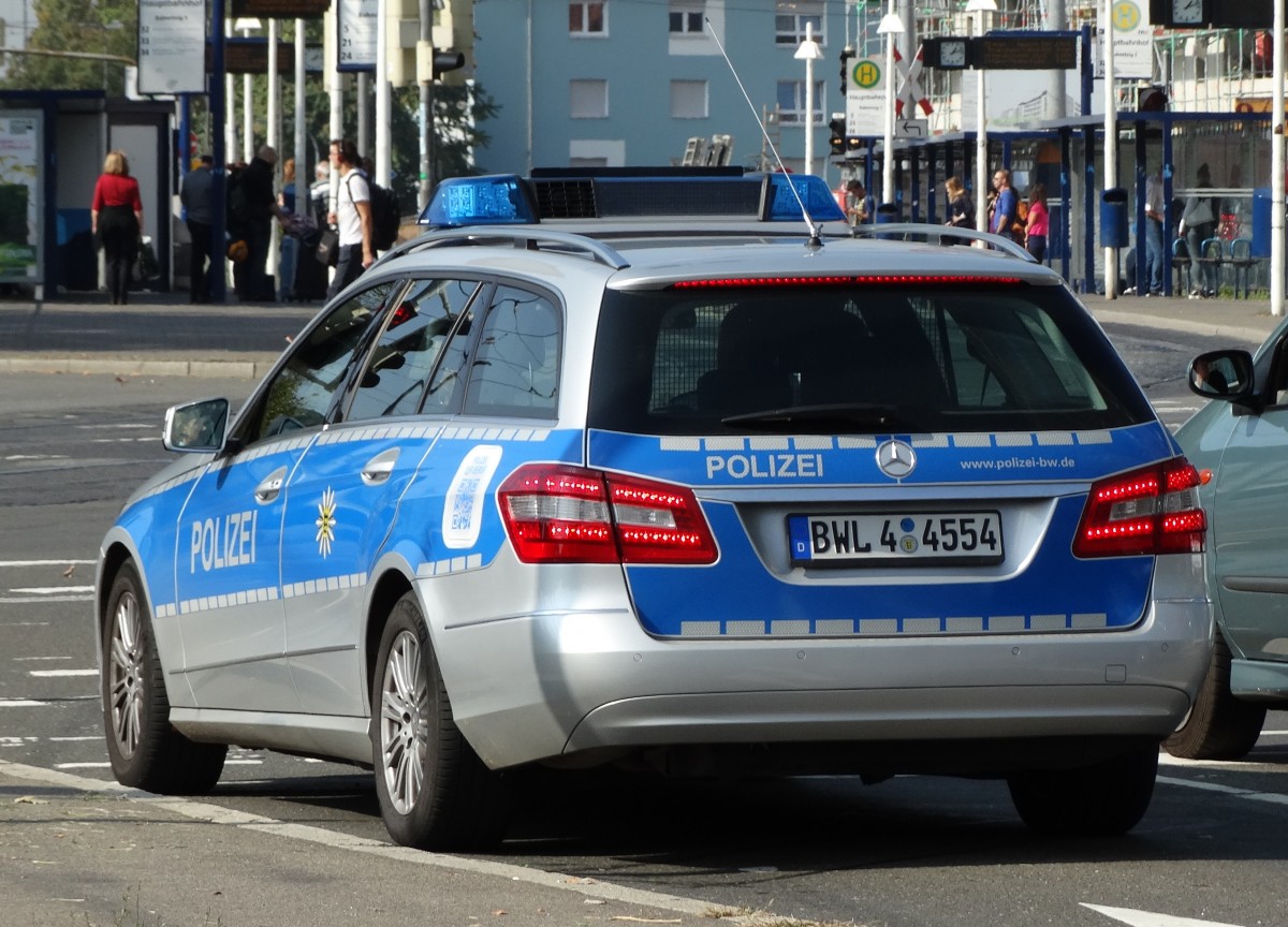 Mercedes Benz E-Klasse der Polizei Heidelberg am 02.10.14 
