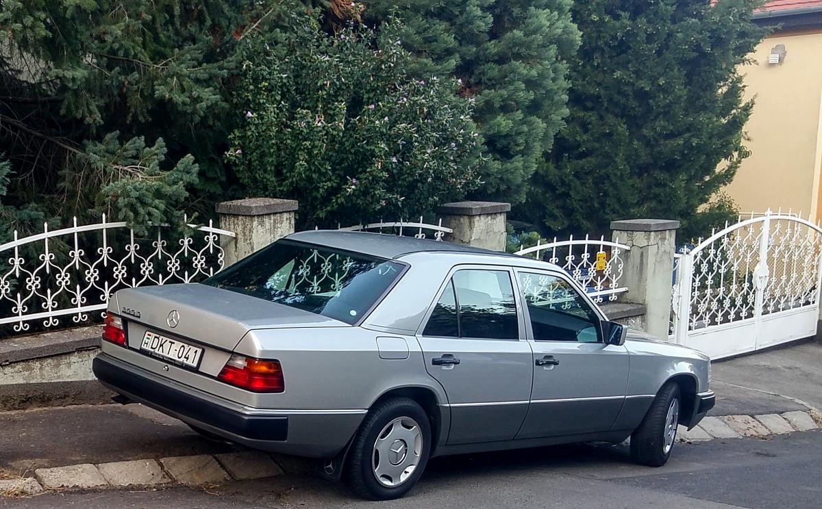 Mercedes-Benz W124 E-Klasse, Rückansicht. Foto: Pécs-HU, Sommer, 2019.
