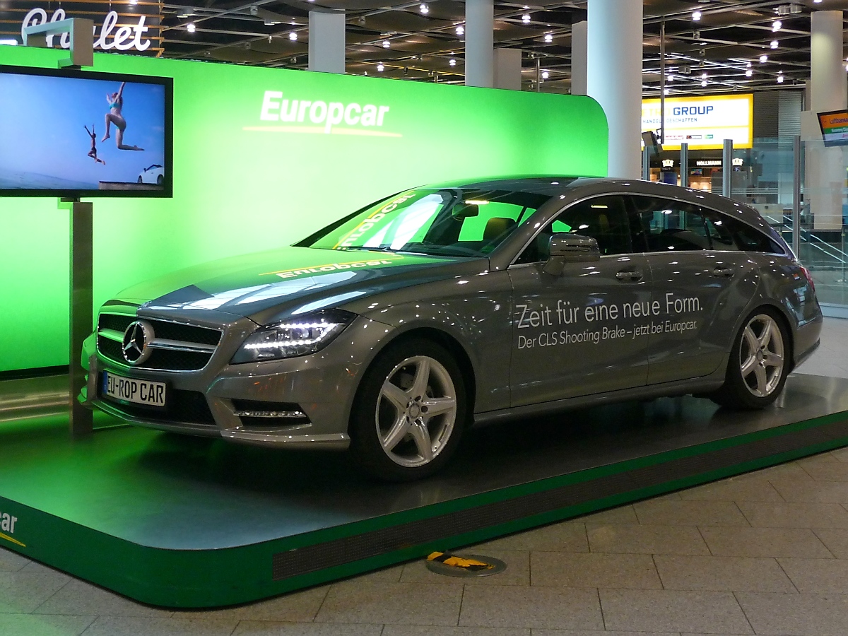 Mercedes CLS Shooting Brake am Flughafen Düsseldorf, 11.6.13
