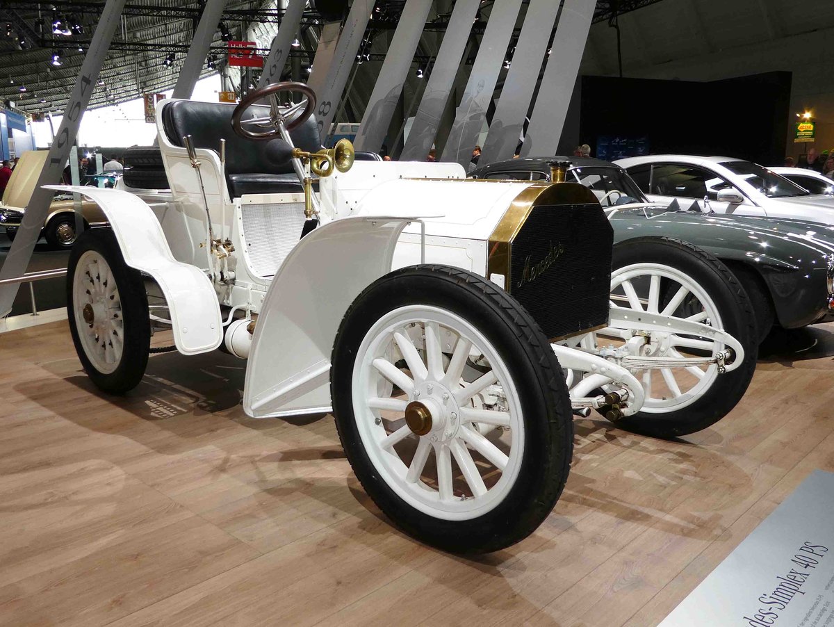 =Mercedes Simplex 40 PS, Bj. 1903, präsentiert bei den Retro Classics Stuttgart im März 2017