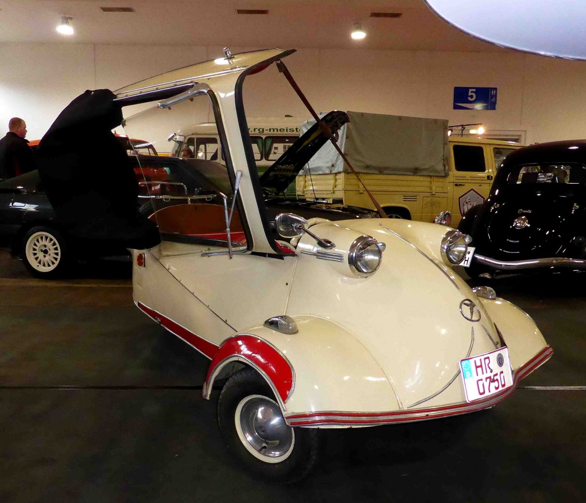 Messerschmitt Kabinenroller, dem breiten Publikum präsentiert auf der Technorama in Kassel im März 2015