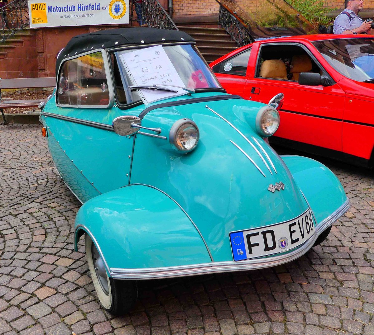 =Messerschmitt KR 200, Bj. 1959, 9,2 PS, ausgestellt beim Hünfelder Stadtfest, 08-2018