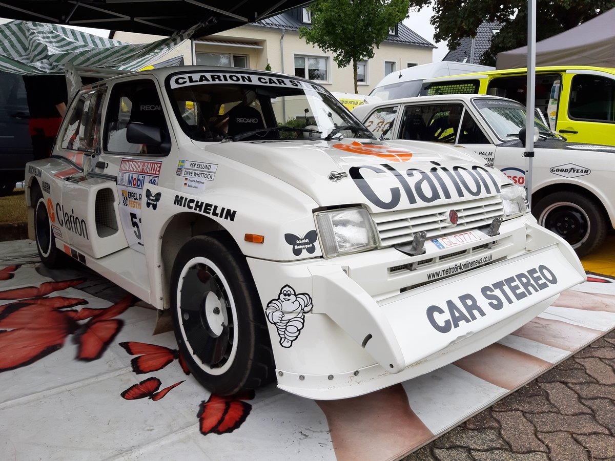 MG Metro 6R4, ursprünglich gefahren von Per Eklund und Dave Whittock bei der Hunsrück Rallye 1986 (Eifel Rallye Festival, 19.07.2019)