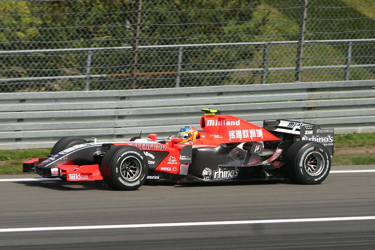 Midland MF 1 Start-Nr. 39 mit Adrian Sutil beim Freitagstest auf dem Nürburgring im Juli 2006