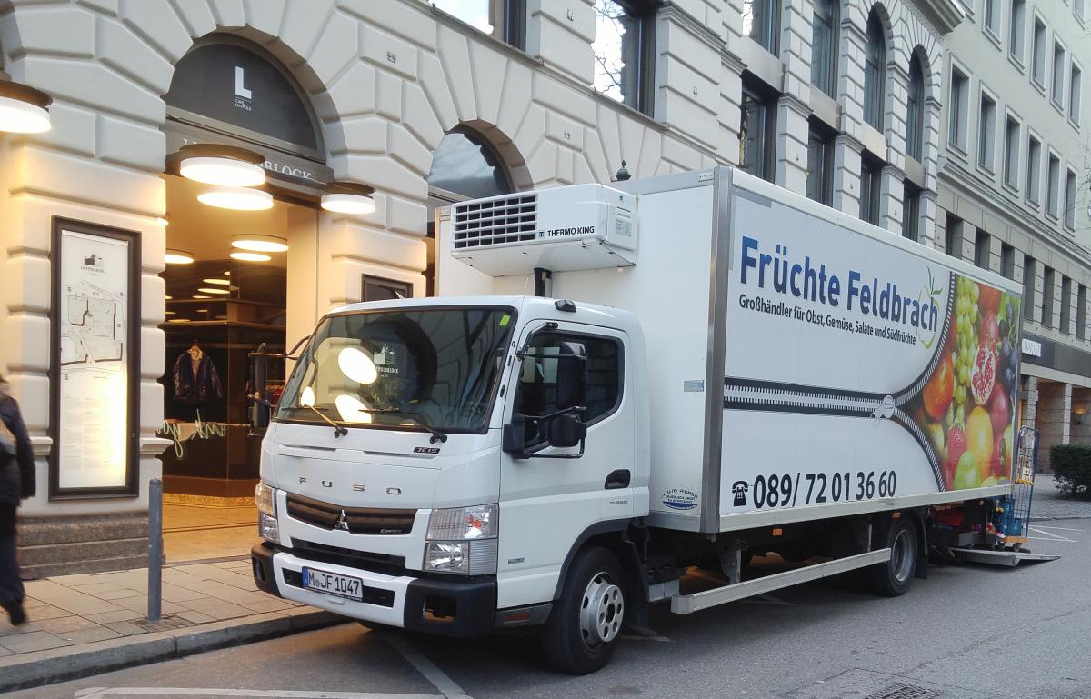 Mitsubishi Fuso Canter in München, März, 2019.