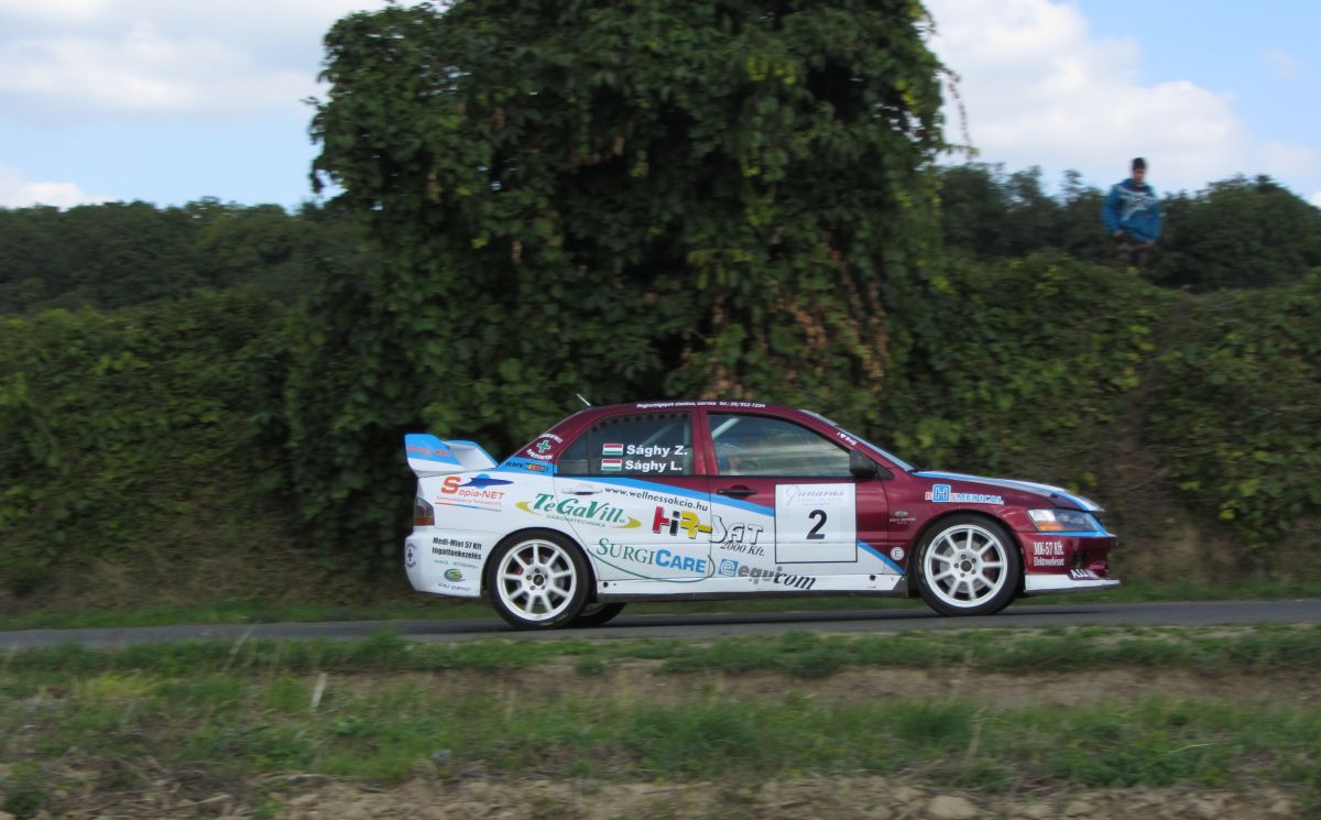 Mitsubishi Lancer EVO. Aufnahme: Rallye Sprint am 22.09.2013.