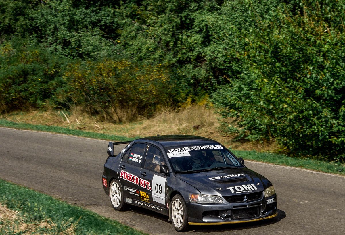 Mitsubishi Lancer EVO, gesehen auf dem Rallye Sprint am 22.09.2013.