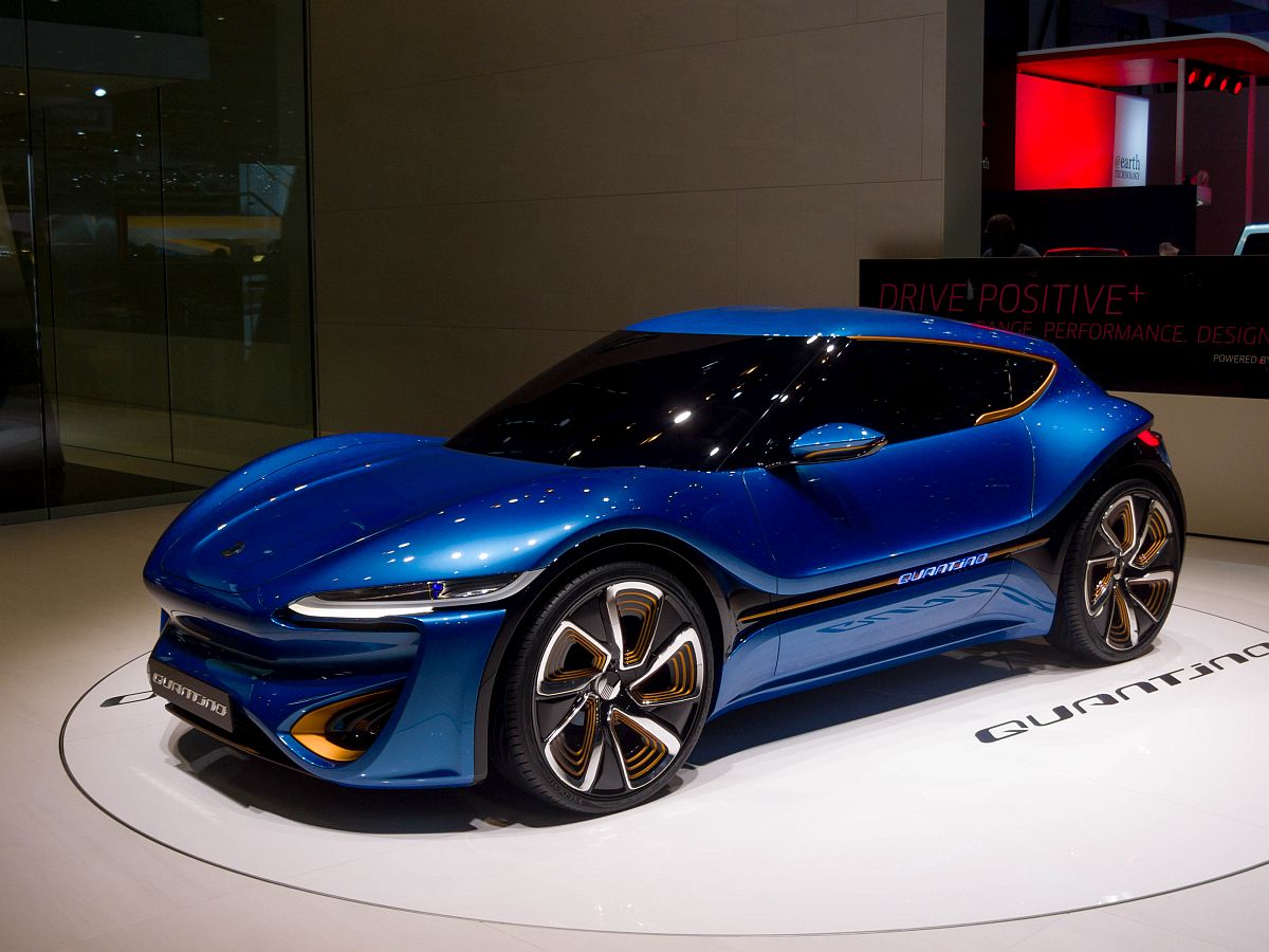 Nanoflowcell Quantino. Foto: Autosalon Genf 2015 März.