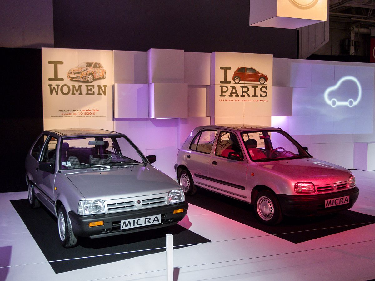 Nissan Micra  I love Women & I love Paris  Generation 1 und 2. Automobile und Sdvertising Ausstellung am 11.10.2012.