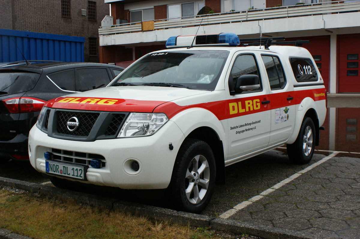 Nissan Pathfinder DLRG Norderney. Aufgenommen im Juni 2017.