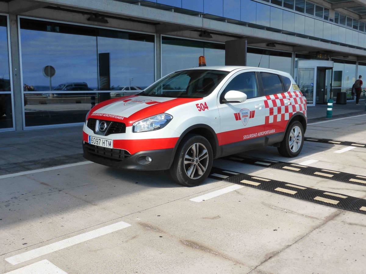 Nissan-SUV des Flughafensicherheitsdienstes von LaPalma im Januar 2016