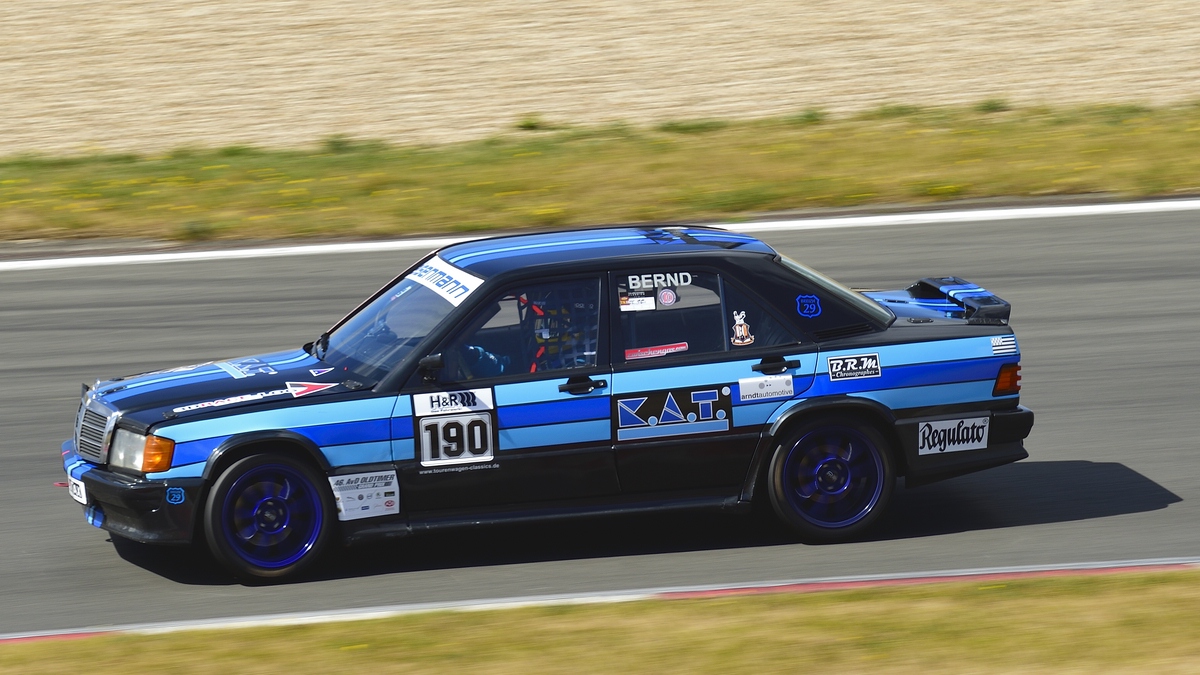 Nr.190, Mercedes Benz AMG 190, 1994 (DTM Gr.A)1986, Fahrer: Stadler, Thorsten. 46. AvD-Oldtimer-Grand-Prix 2018, Qualifying der Tourenwagen Classics am 11.Aug.2018