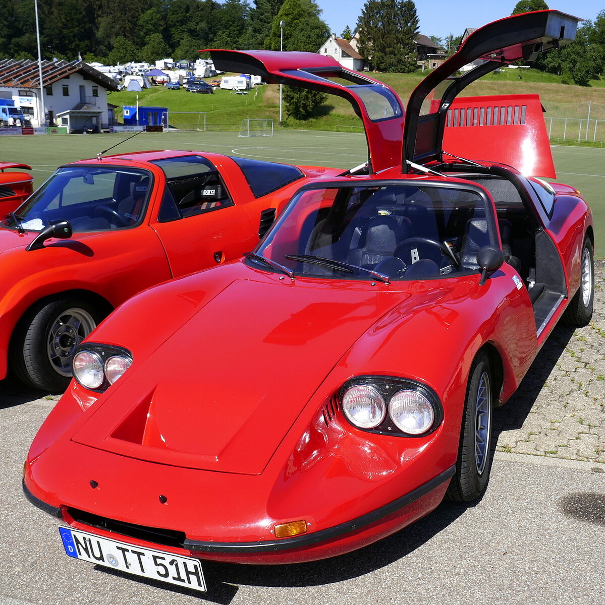 NSU Thurner RS, Sportwagen auf NSU-Basis, von den 121 gebauten Fahrzeugen existieren etwa noch 20 fahrtüchtige Autos, eine echte Rarität, 40.Int.NSU-Treffen in Freiamt/Breisgau, Juni 2022