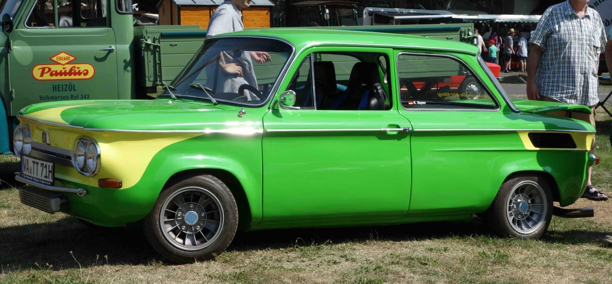 NSU TT präsentiert bei der Oldieausstellung in Gudensberg im Juli 2015