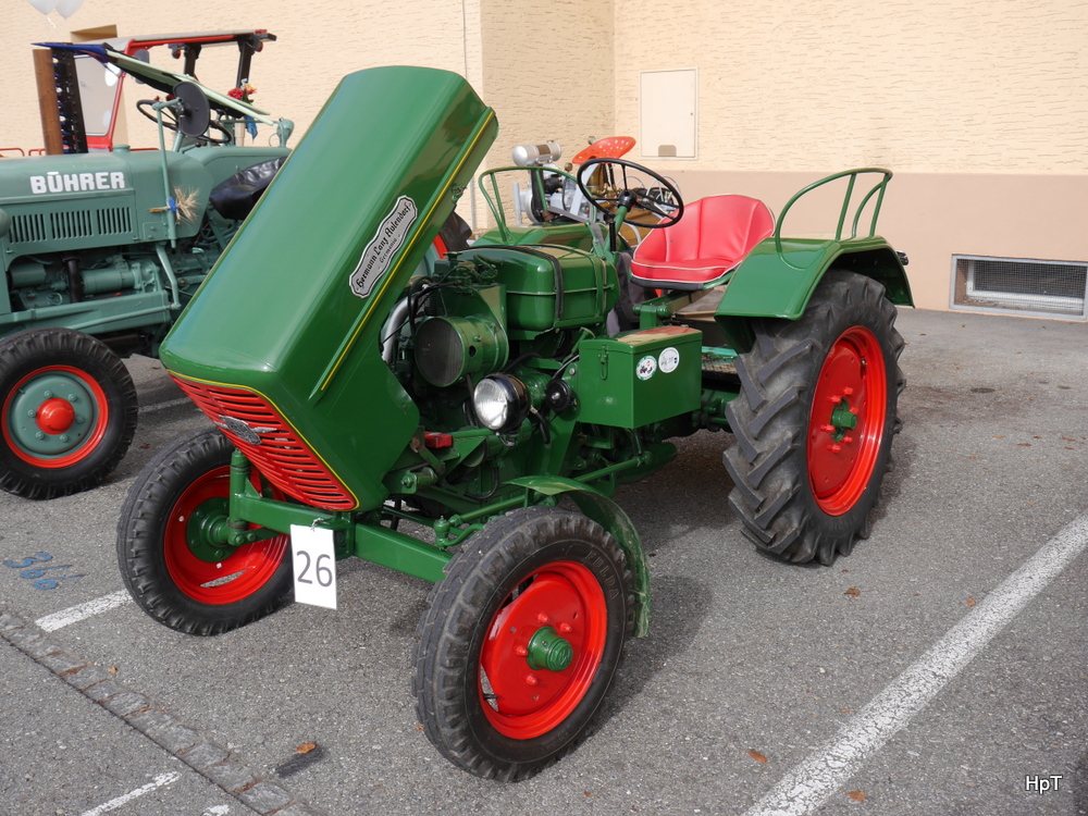 Oldtimer Traktor Lanz in Bremgarten AG am 18.10.2014