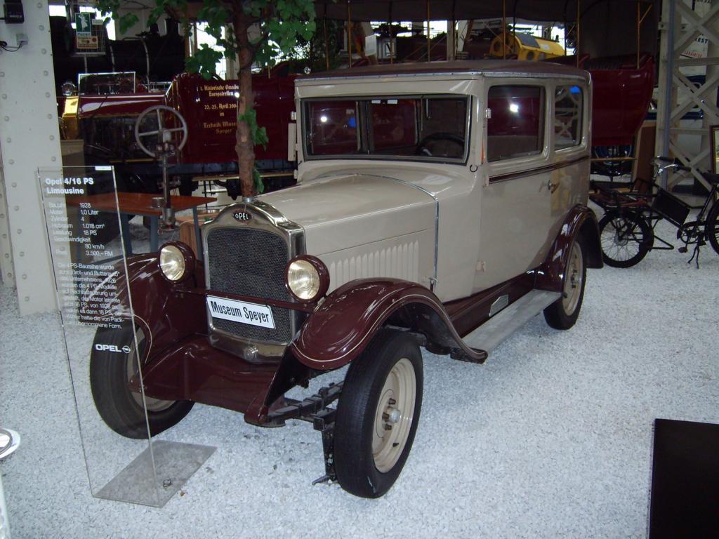 Opel 4/16 PS im Technikmuseum Speyer, 02.11.2007