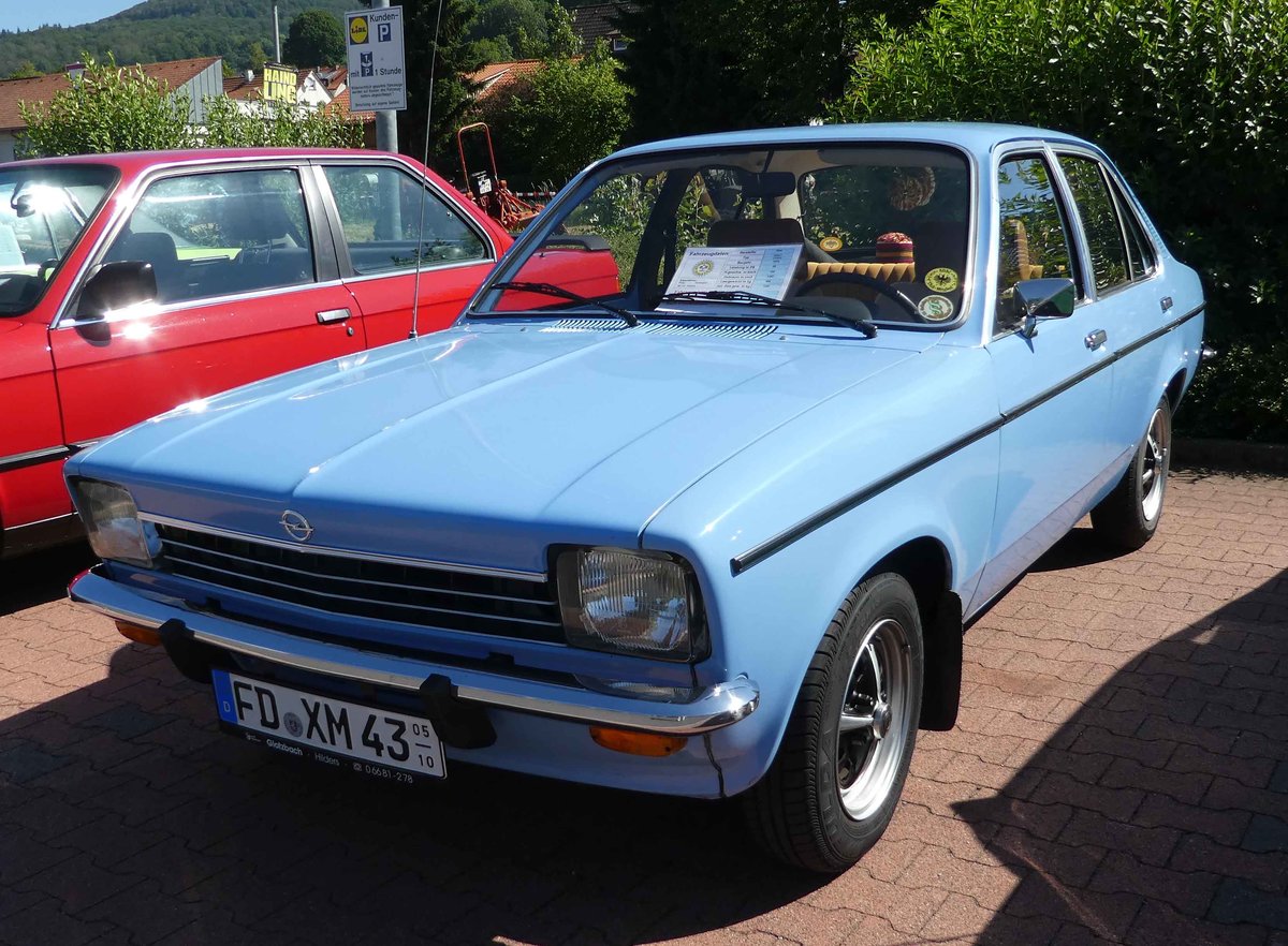=Opel Kadett C, Bj. 1976, 55 PS,  gesehen bei der Oldtimerveranstaltung der  Alten Zylinder  in Hilders, Juni 2019