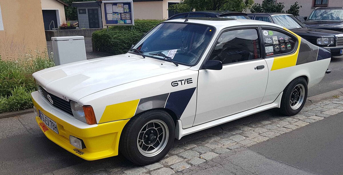 =Opel Kadett GT/E, gesehen bei den Fladungen Classics 2023 im Juli 23