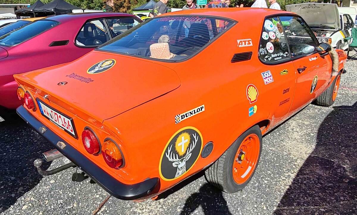 =Opel Manta A, ausgestellt beim 2025er Manta/Ascona-Treffen in Petersberg-Marbach