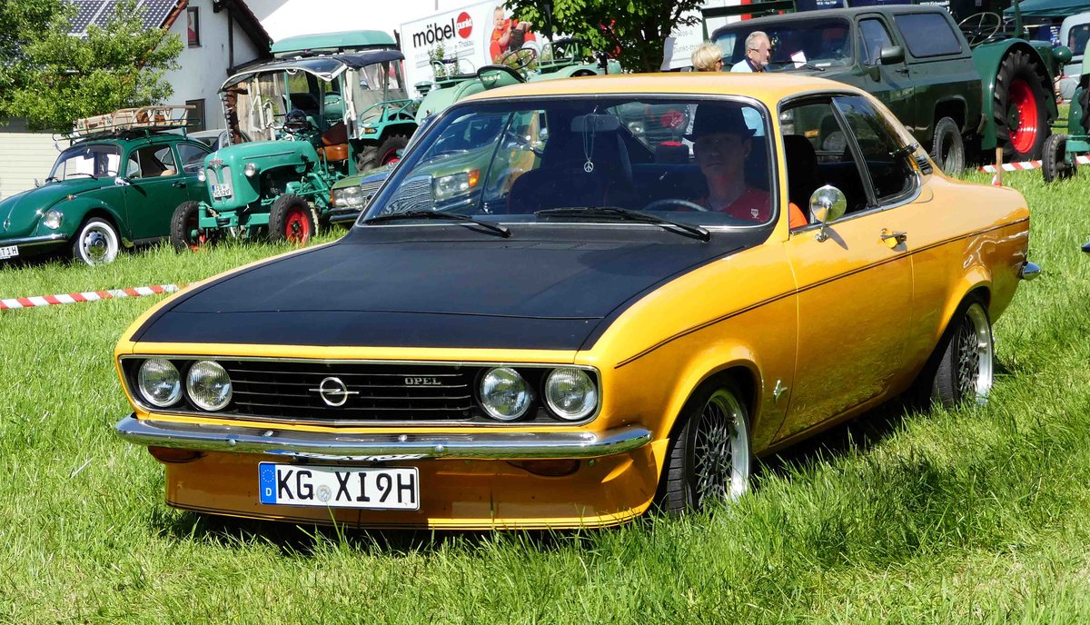 =Opel Manta A, gesehen bei der Oldtimerausstellung in Thalau im Mai 2017