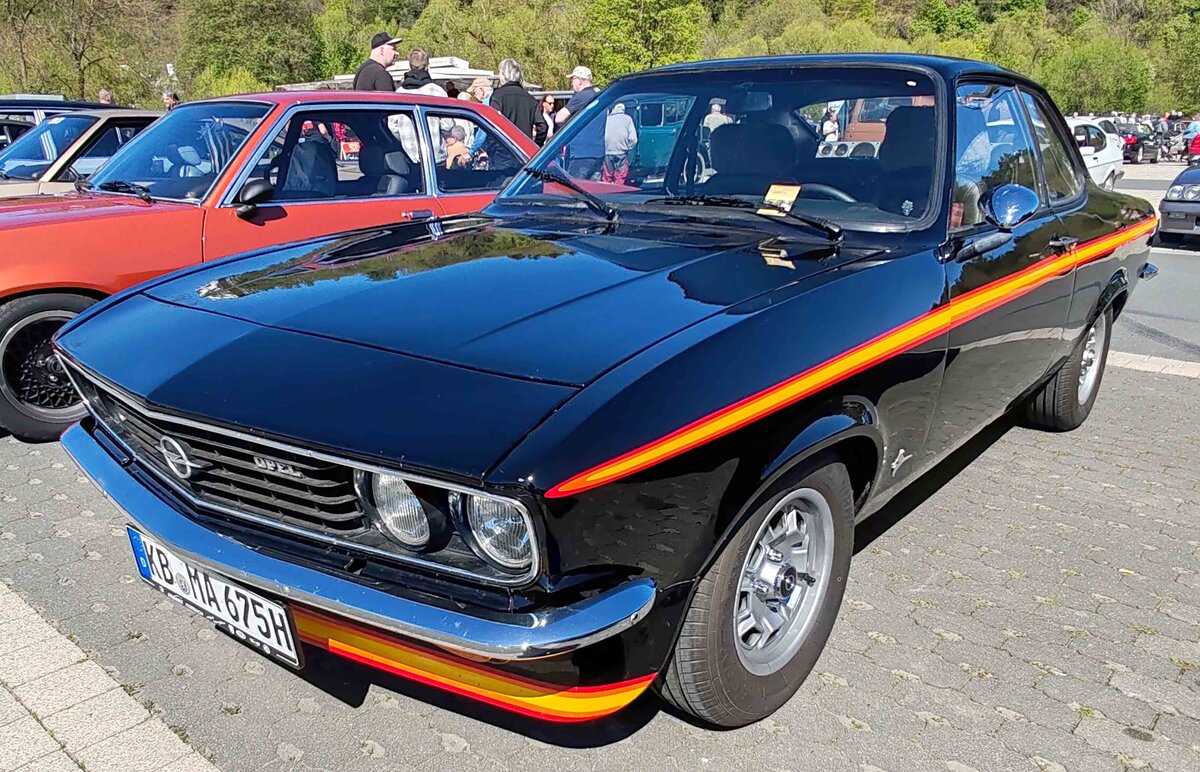 =Opel Manta A, gesehen bei der Oldtimerveranstaltung in Frankenberg, 05-2026