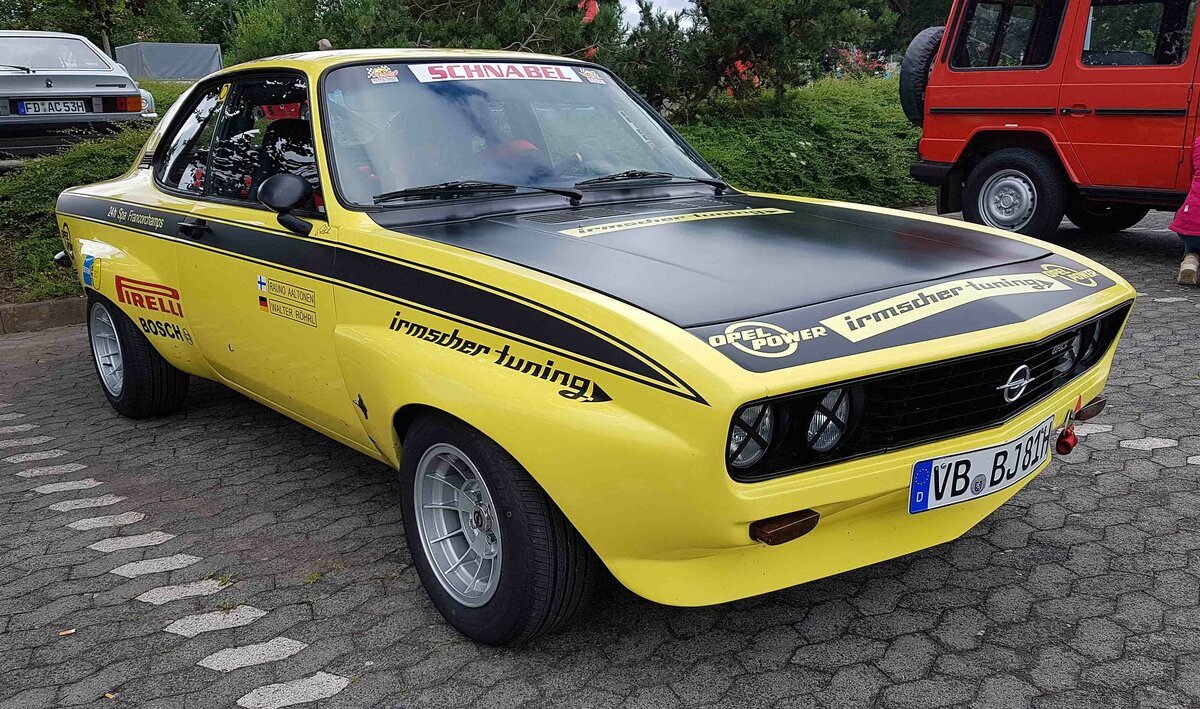 =Opel Manta A ist Teilnehmer der DMV-Classic Tour  Rund um Fulda  im August 2021
