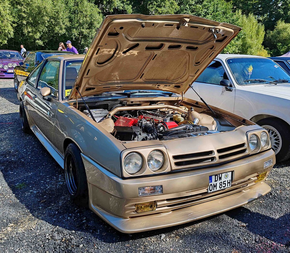 =Opel Manta B, ausgestellt beim 2025er Manta/Ascona-Treffen in Petersberg-Marbach