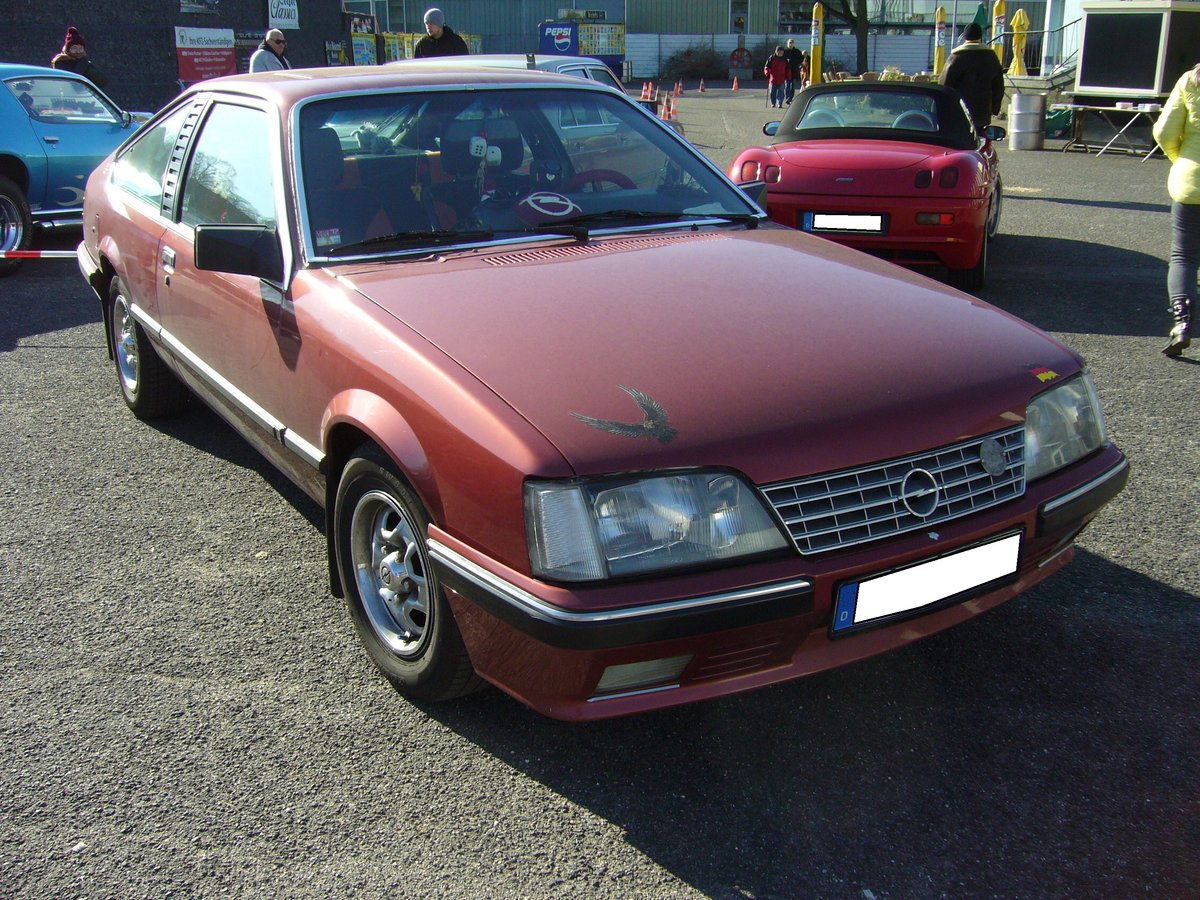 Opel Monza A2. 1983 - 1986. Oldtimertreffen an Mo´s Bikertreff in Krefeld am 25.02.2018.