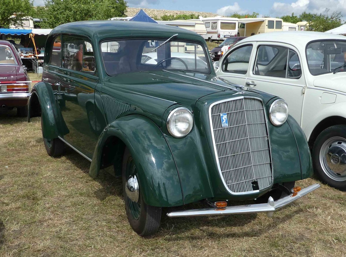 =Opel P 4, Bj. 1936, 26 PS, 1.3 l, sucht einen neuen Besitzer beim Oldtimertreffen in Ostheim, 07-2019