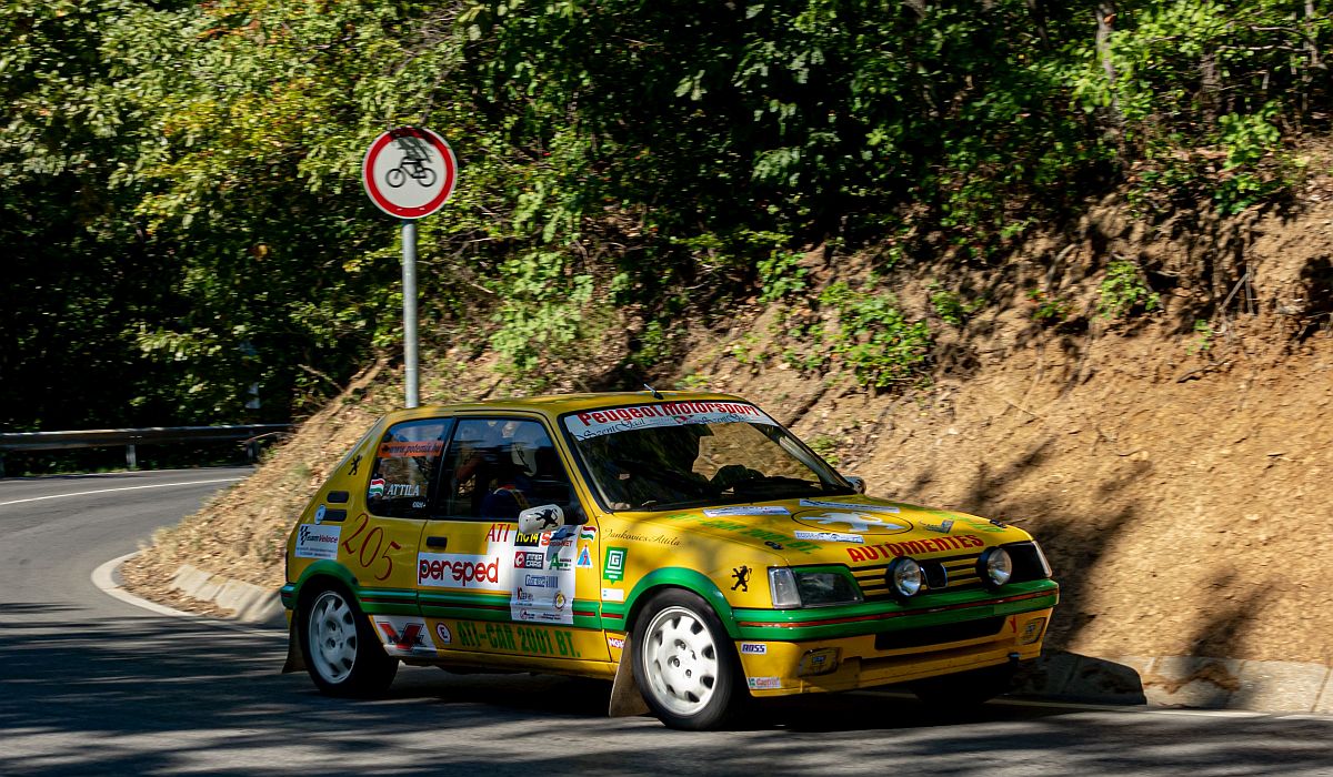 Peugeot 205 Rallye. Aufnahme: Bergrennen Pécs, 09.2021.