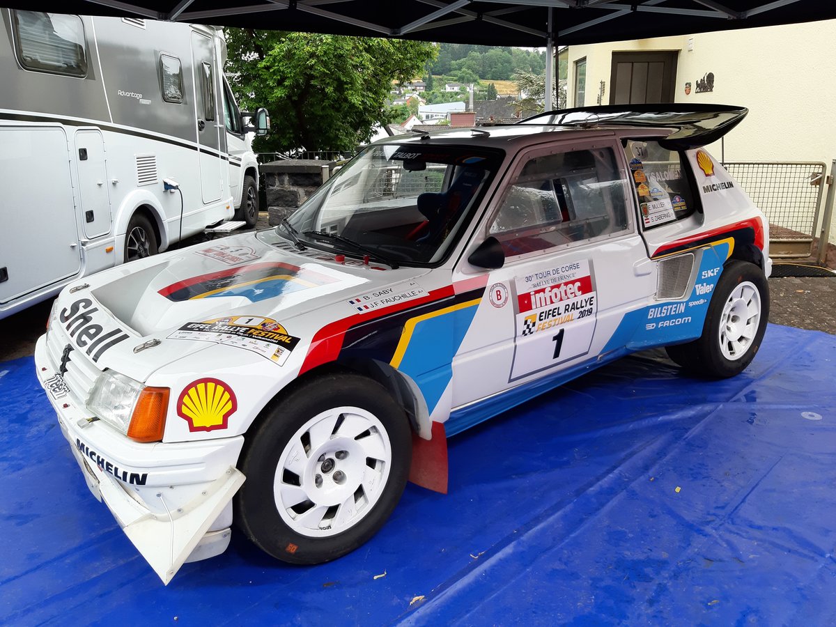 Peugeot 205 T16 E2, ursprünglich gefahren von Juha Kankkunen und Juha Piironen bei der Rallye San Remo 1985 (Eifel Rallye Festival, 19.07.2019)