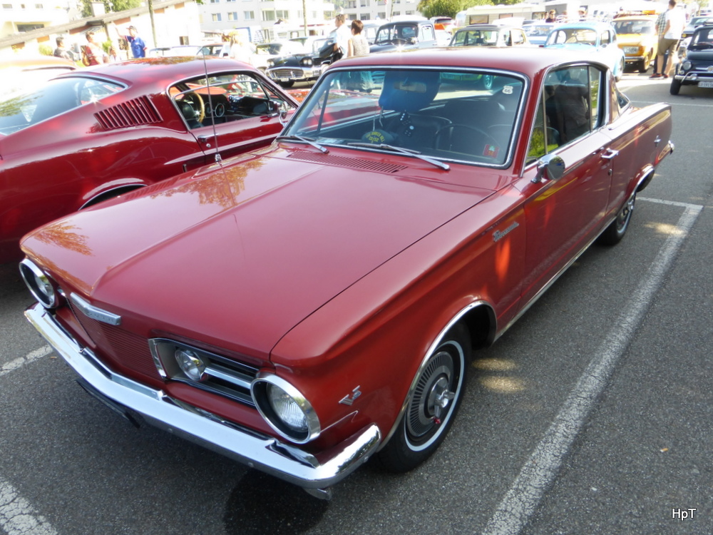 Plymouth Barracuda Oldtimer Ausgestellt am der Route 66 in Aarburg am 06.09.2014