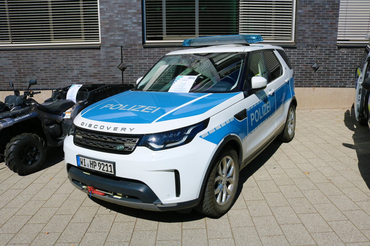 Polizei Frankfurt am Main Land Rover Discovery SUV am 04.09.22 beim Tag der offenen Tür