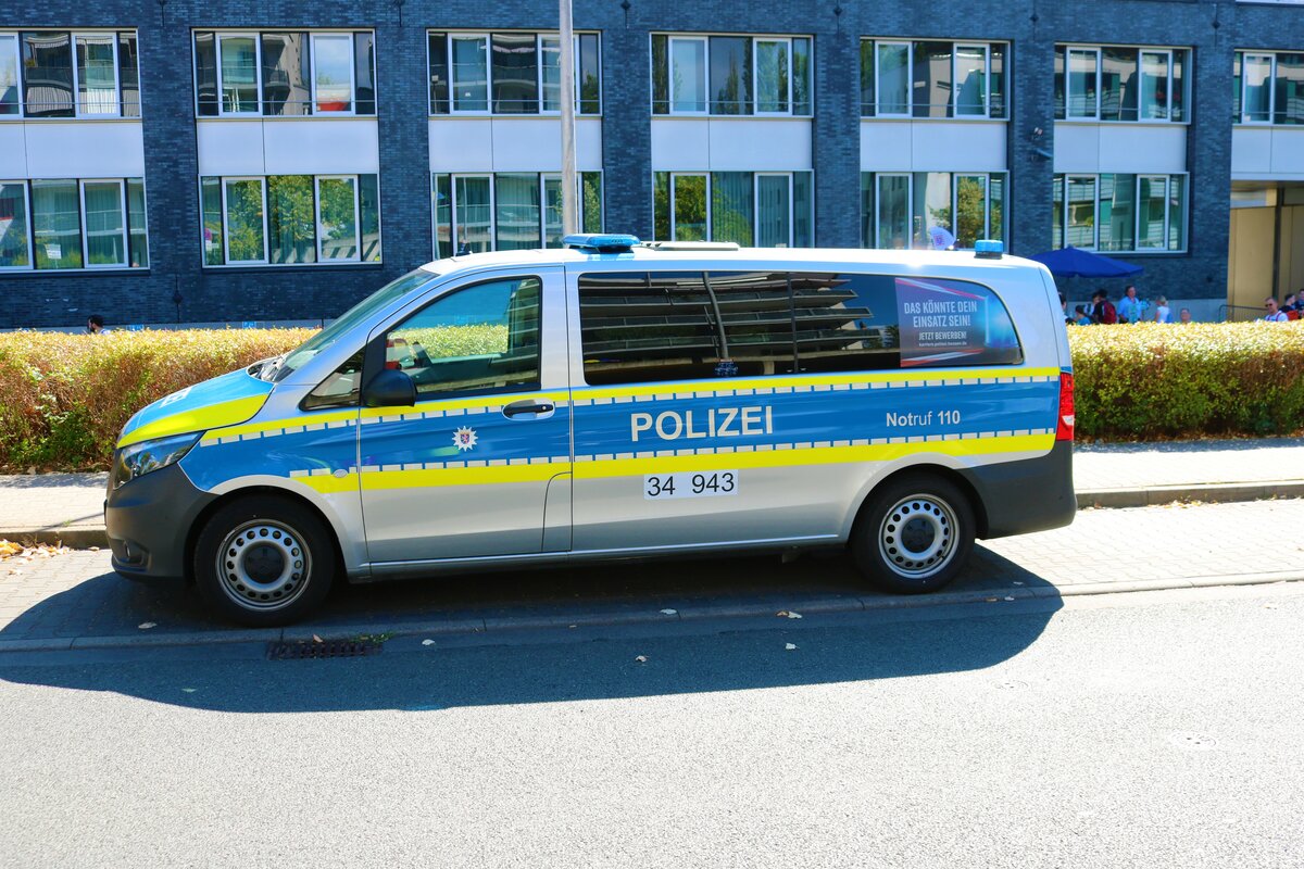 Polizei Frankfurt am Main Mercedes Benz Vito FustW am 04.09.22 beim Tag der offenen Tür