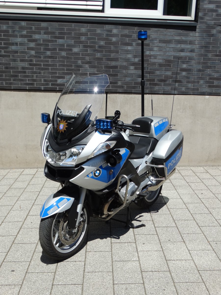 Polizei Frankfurt BMW Motorrad am 24.06.17 beim Tag der Offenen Tür des Polizeipräsidium Frankfurt zur 150 Jahr Feier