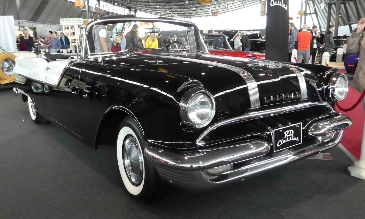 =Pontiac Star Chief Cobvertible, Bj. 1955, 4700 ccm, 180 PS, sucht einen neuen Besitzer bei den Retro Classics in Stuttgart, 03-2019
