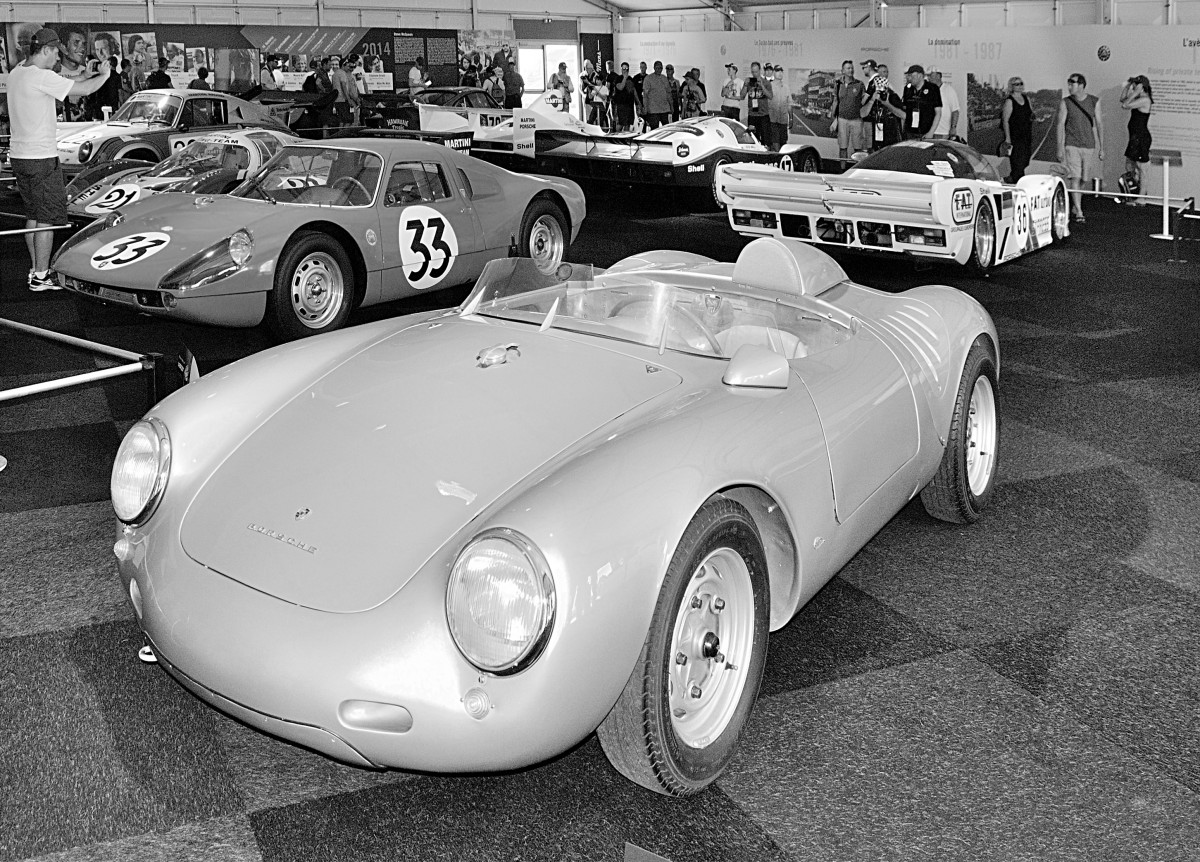Porsche 550 RSKs, Bj.1953.
Porsche Ausstellung beim 24h Le Mans 12.06.2014 
https://de.wikipedia.org/wiki/Porsche_550