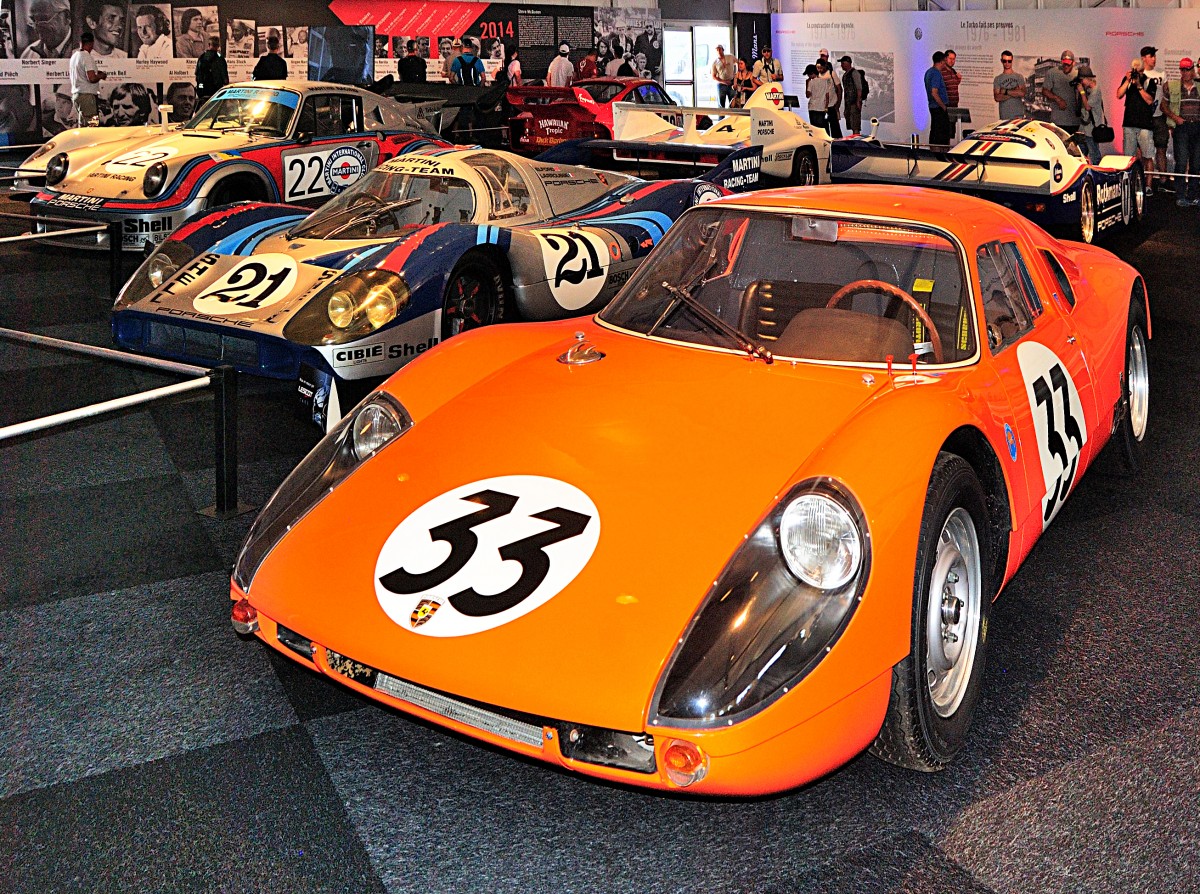 Porsche 904 GTS, 7. beim 24h Le Mans 1964.
Porsche Ausstellung beim 24h Le Mans 12.06.2014 
https://de.wikipedia.org/wiki/Porsche_904