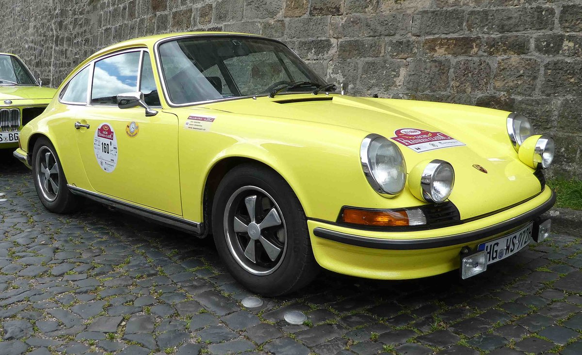=Porsche 911, Bj. 1972, 2311 ccm, 190 PS, gesehen in Fulda anl. der SACHS-FRANKEN-CLASSIC im Juni 2019