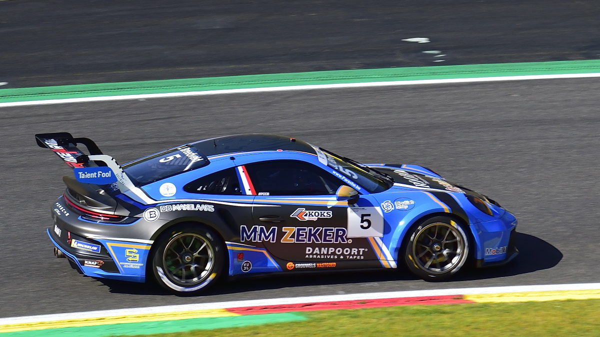 Porsche 911 GT3 Cup (992) mit ca. 510 PS. Ende schon in der ersten Runde f�r die Nr.29 beim Porsche Carrera Cup Benelux in Spa Francorchamps am 9.5.2026