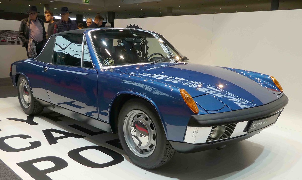 =Porsche 914, gesehen bei den Retro Classics in Stuttgart, 03-2019